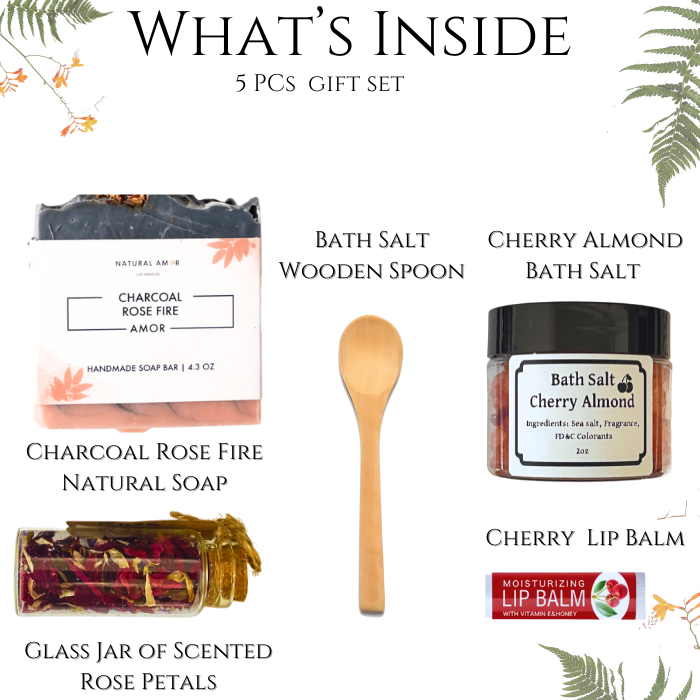 Cedar Rose & Cherry Bath Salt Gift Box