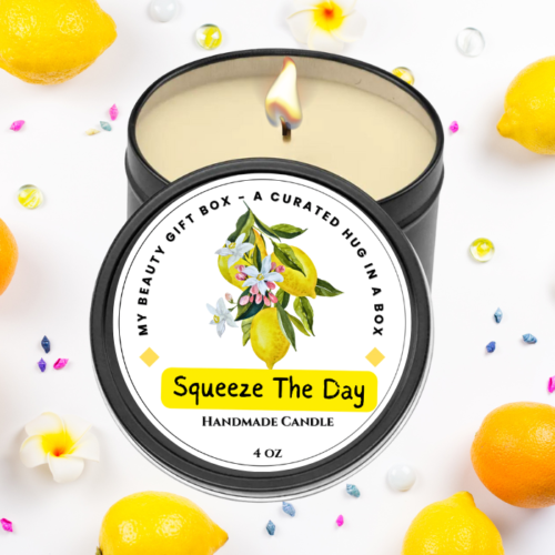 Squeeze The Day Handmade Candle