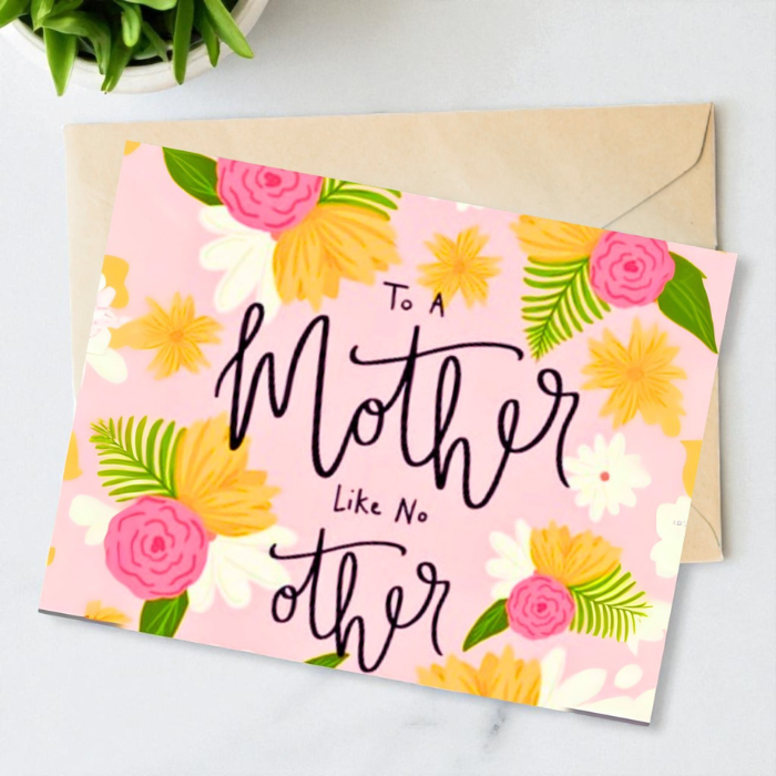 To A Mother Like No Other My Beauty Gift Box Greeting Card