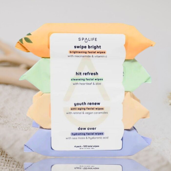 Radiant 4 Pack Facial Wipes