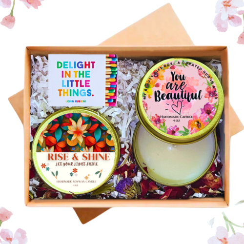 Rise & Shine Beautiful Tropical Candle Gift Box