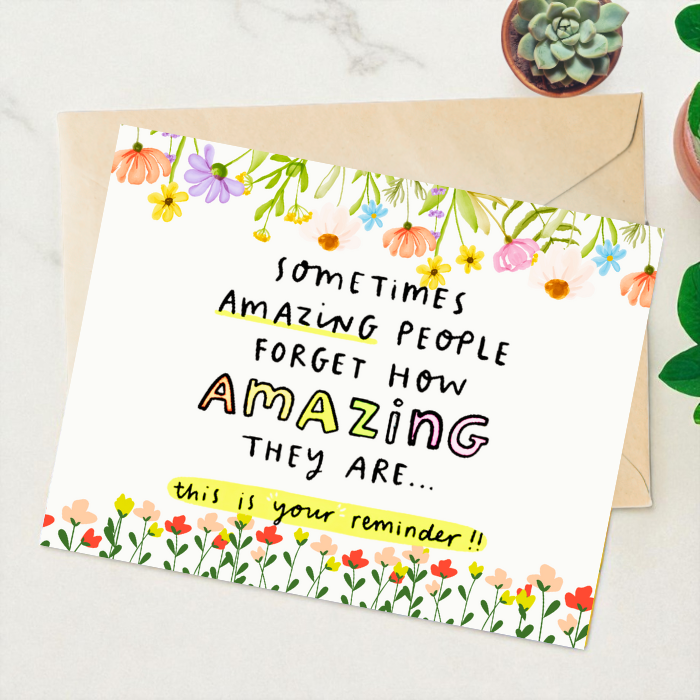 Just A Reminder My Beauty Gift Box Greeting Card