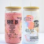 She Is Positive Thoughts Tumbler with Straw