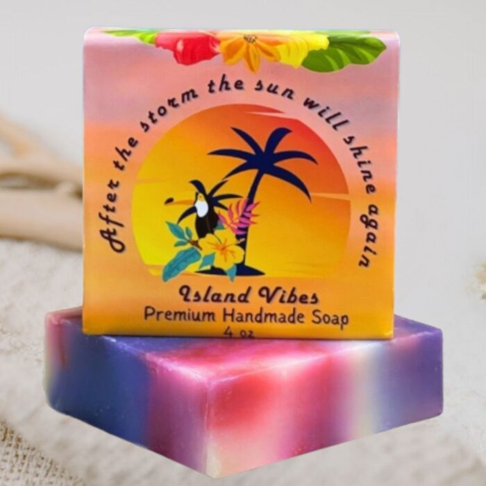 Island Vibes Tropical Caribbean Scented Soap