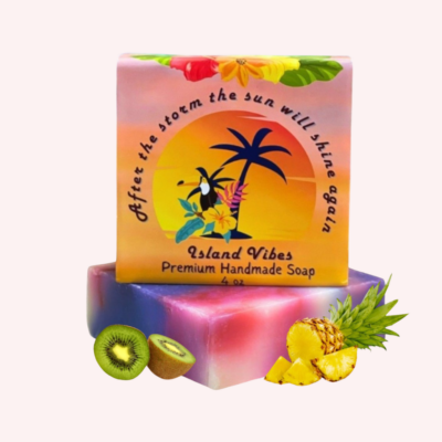 Island Vibes Tropical Caribbean Scented Soap