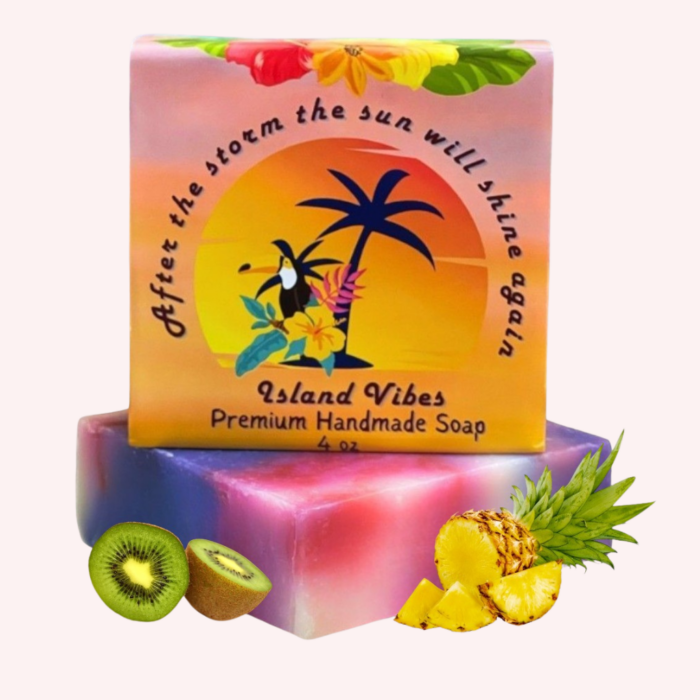Island Vibes Tropical Caribbean Scented Soap