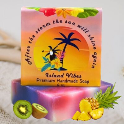 Island Vibes Tropical Caribbean Scented Soap