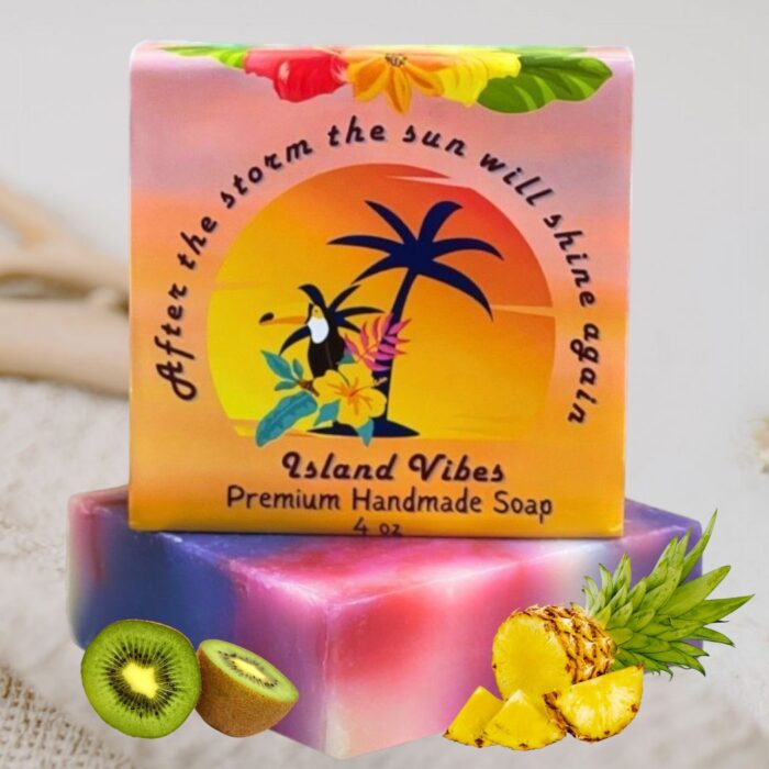 Island Vibes Tropical Caribbean Scented Soap