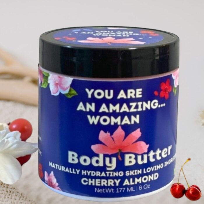 Amazing Woman Cherry Almond Scented Body Butter 6 oz