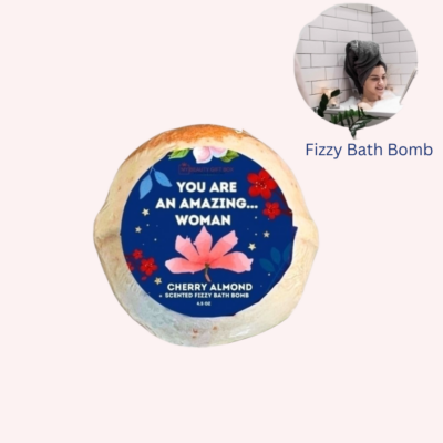 Cherry Almond Scented Fizzy Bath Bomb