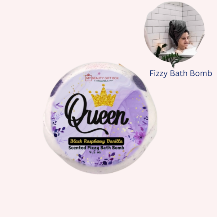Black Raspberry Vanilla Scented Fizzy Bath Bomb