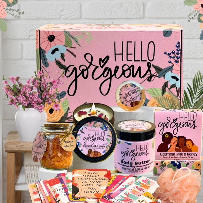 Hello Gorgeous Be Your Own Kind of Beautiful Self Love Deluxe Gift Box For Women