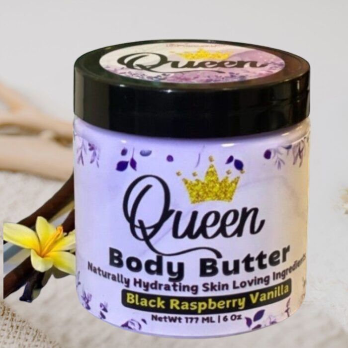 Queen Black Raspberry Vanilla Scented Body Butter 6 oz