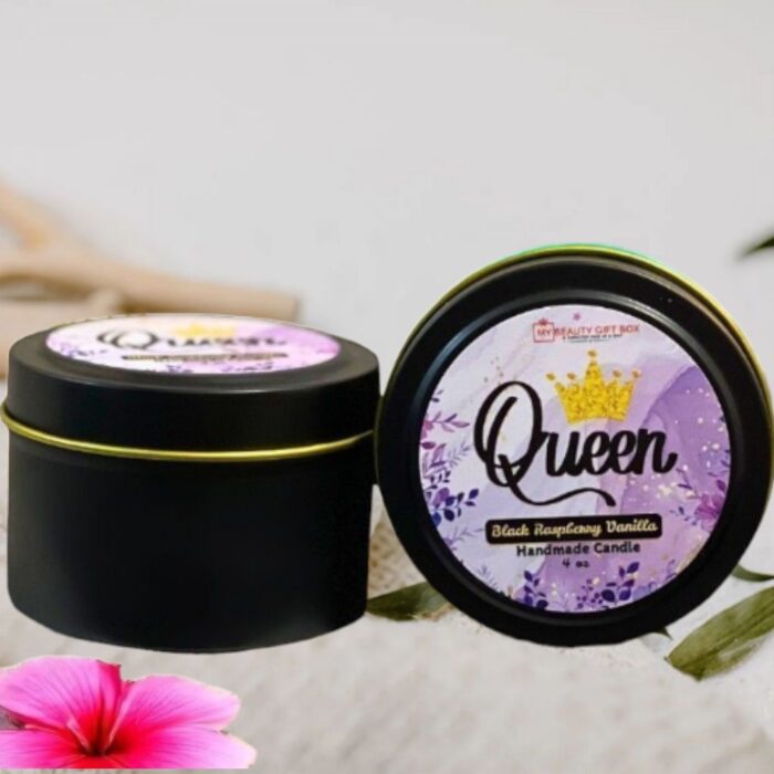 Queen Black Raspberry Vanilla Candle & Matches Set