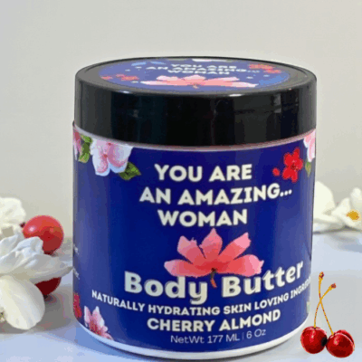 Amazing Woman Cherry Almond Scented Body Butter 6 oz
