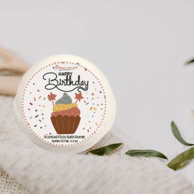 Birthday Cake Scented Fizzy Bath Bomb