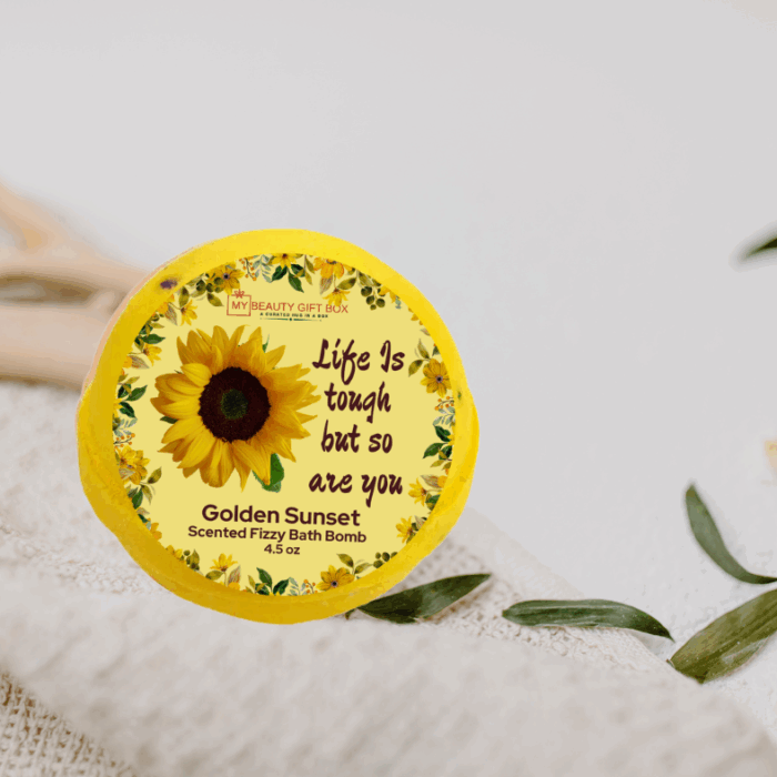Golden Sunset Scented Fizzy Bath Bomb