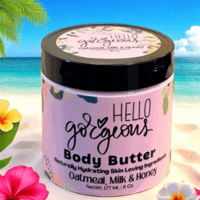 Hello Gorgeous Oatmeal, Milk & Honey Body Butter 6 oz