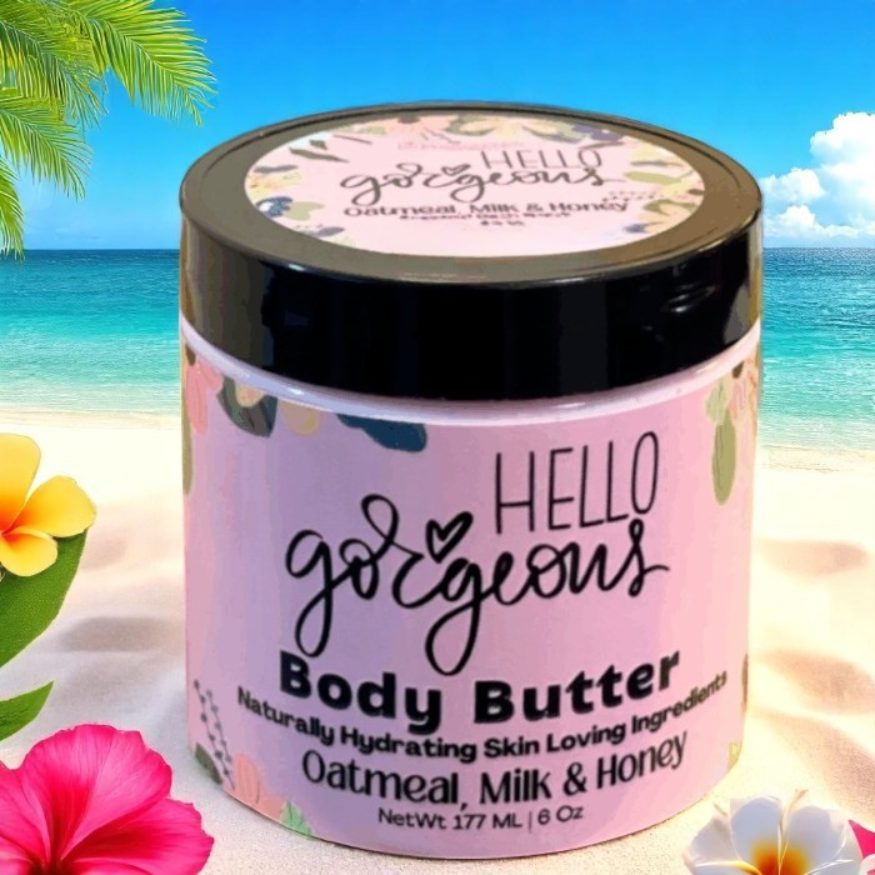 Hello Gorgeous Oatmeal, Milk & Honey Body Butter 6 oz