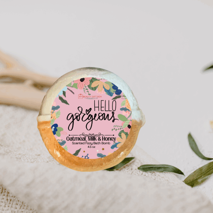 Oatmeal, Milk & Honey Scented Fizzy Bath Bomb
