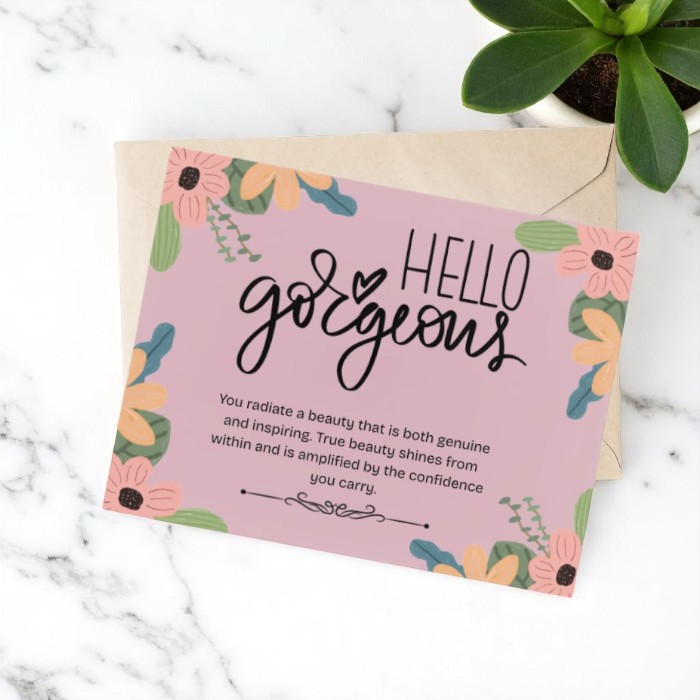 Hello Gorgeous Greeting Card