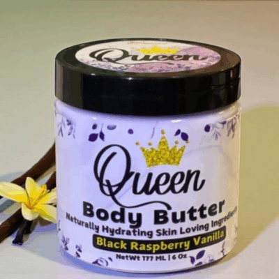 Queen Black Raspberry Vanilla Scented Body Butter 6 oz