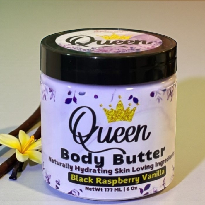 Queen Black Raspberry Vanilla Scented Body Butter 6 oz