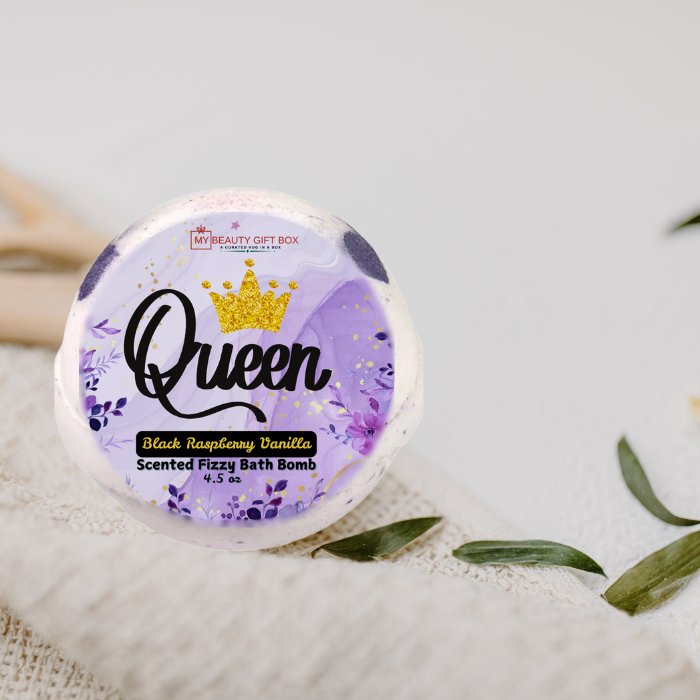 Black Raspberry Vanilla Scented Fizzy Bath Bomb