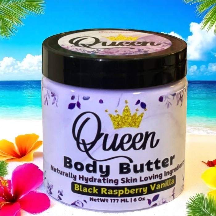 Queen Black Raspberry Vanilla Scented Body Butter 6 oz