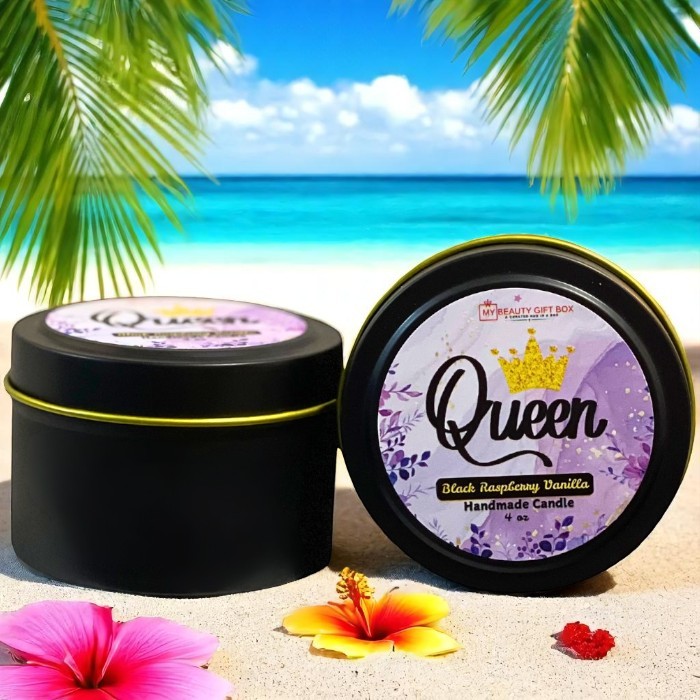 Queen Scented Candle 4 oz & Matches Gift Set