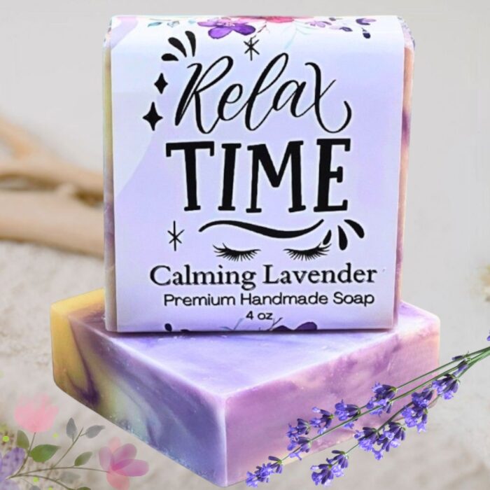 Relax Time Calming Lavender Scented Soap