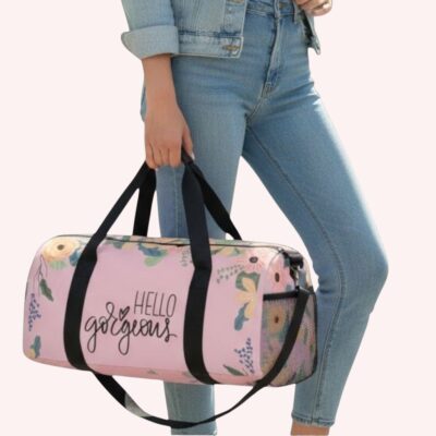 Hello Gorgeous Floral Duffel Bag