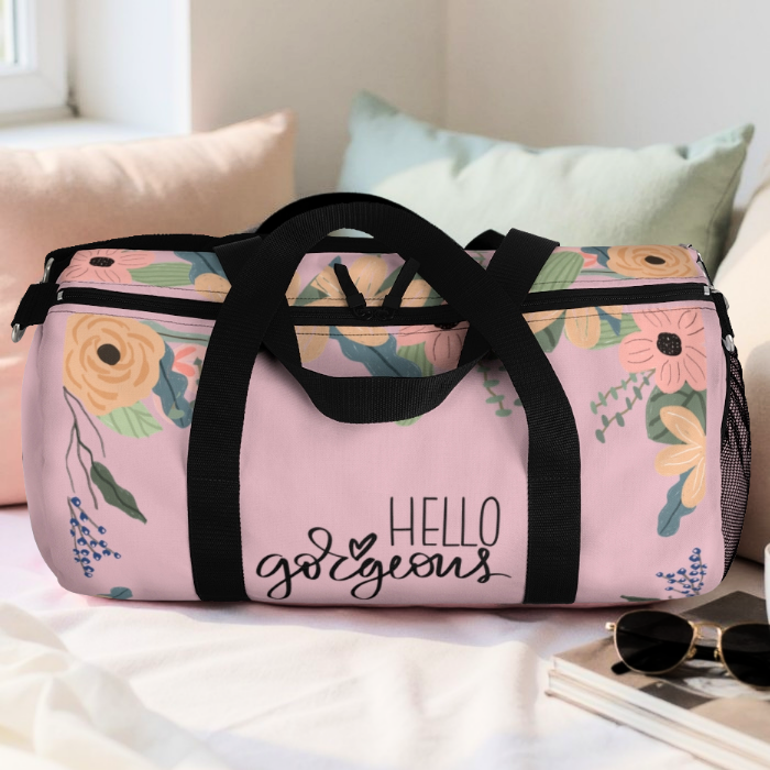 Hello Gorgeous Floral Duffel Bag