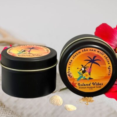 Island Vibes Tropical Candle & Matches Set