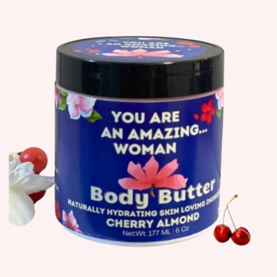 Amazing Woman Cherry Almond Scented Body Butter 6 oz