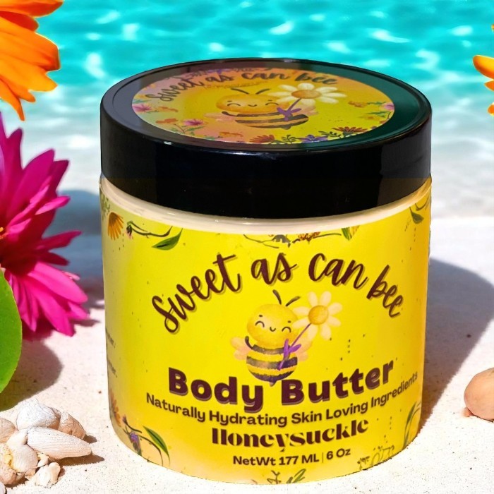 Sweet As Can Bee Honeysuckle Scented Body Butter 6 oz