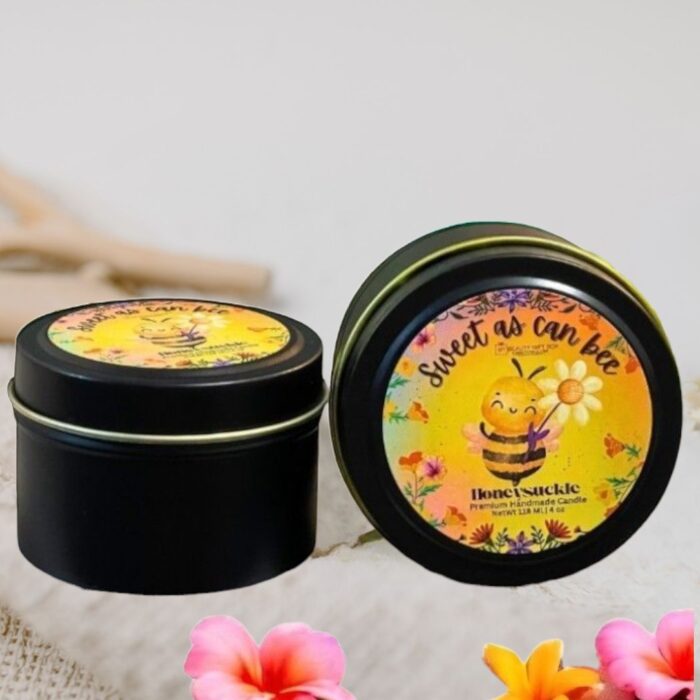 Sweet As Can Bee Honeysuckle Candle & Matches Set