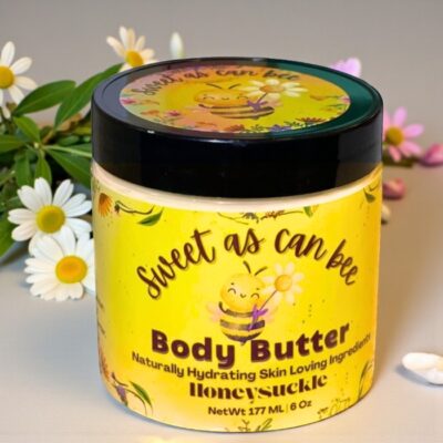 Sweet As Can Bee Honeysuckle Scented Body Butter 6 oz