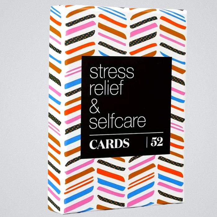 Stress Relief Selfcare Guided Meditation & Tips Cards