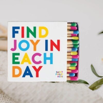 Find Joy In Each Day Gifted Matches Box