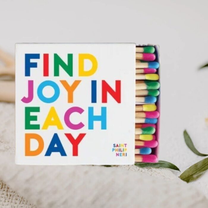 Find Joy In Each Day Gifted Matches Box