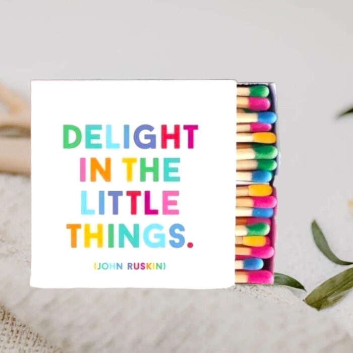 Delight In The Little Things Gifted Matches Box