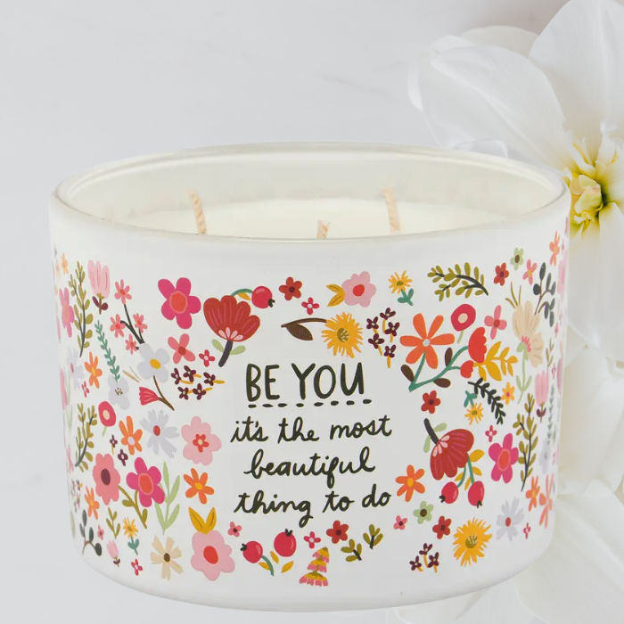 Be You Decorative Floral Scented Candle