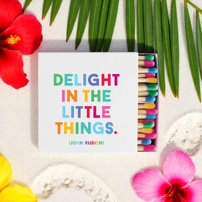 Delight In The Little Things Gifted Matches Box