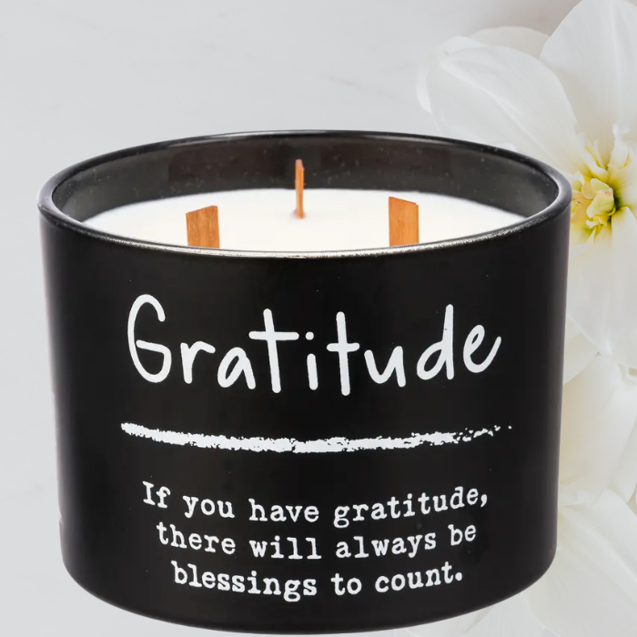 Gratitude Poetry Sea Salt & Sage Scented Candle