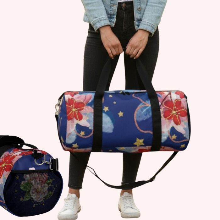 Amazing Woman Floral Print Duffel Bag