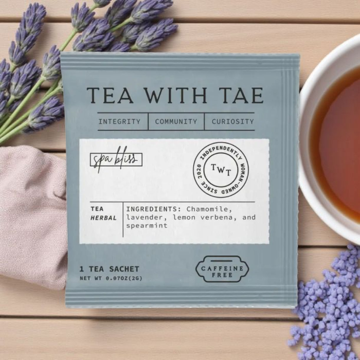 Spa Bliss Herbal Relaxing Tea - Individually Wrapped