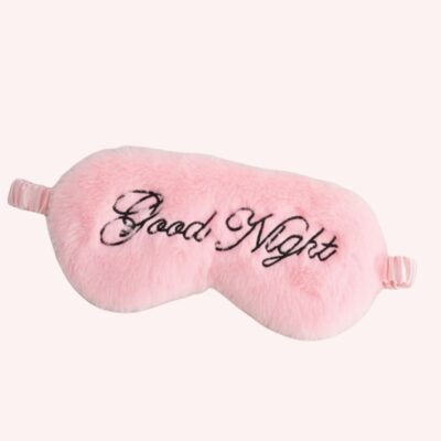Good Night Pink Fluffy Luxury Eyemask