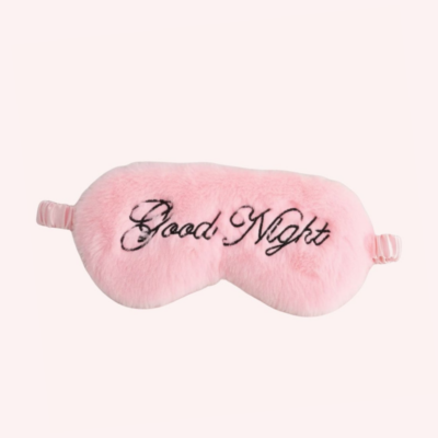 Good Night Pink Fluffy Luxury Eyemask