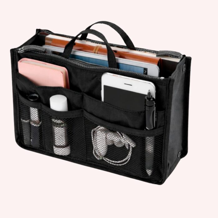 Cosmetic Handbag Organizer Nylon Portable Liner Insert for Handbags